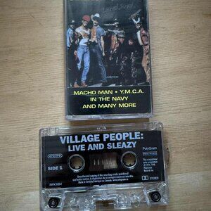 Village People – Live And Sleazy Vintage Cassette Tape VG+ C41